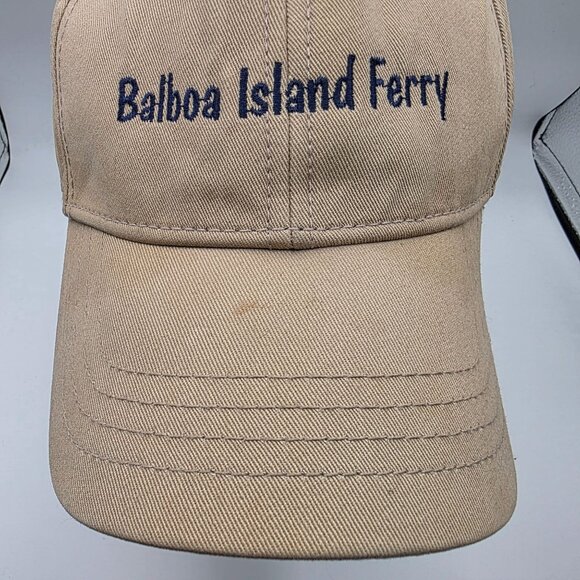 Dorfman Pacific DPC Mens OS Beige Cotton Embroidered Baseball Cap Adjustable - Picture 9 of 9